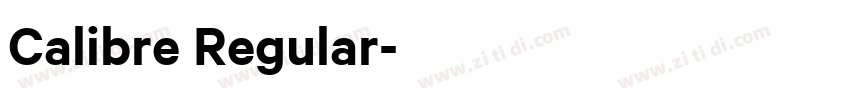 Calibre Regular字体转换